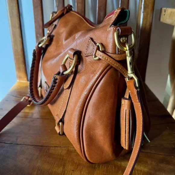 Dooney & Bourke Florentine Large Tassel Satchel – Natural - Picture 10 of 17